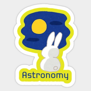 ASTRONOMY, Chasing stars, ASTROBIOLOGY,  april 8th 2024. Sticker